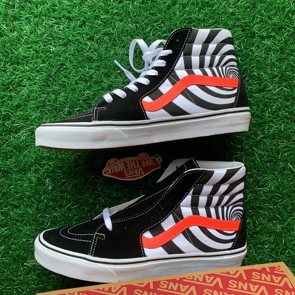 VANS SK8-HI Swirl Black/Flery Coral men’s - Picture 12 of 16